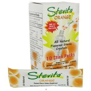  Stevita   Fruit Flavored Stevita Drink Mix Sticks Orange 