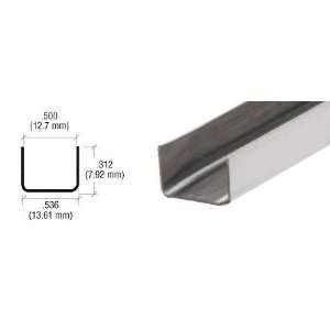  CRL 1/2 Stainless Steel U Channel   Pack of 10   12 ft 