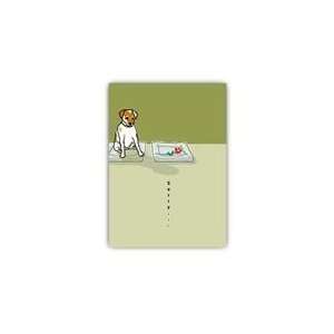  Paper Russells Greeting Card  5x7   Lost Terrier 
