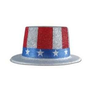  Glittered Patriotic Top Hat 
