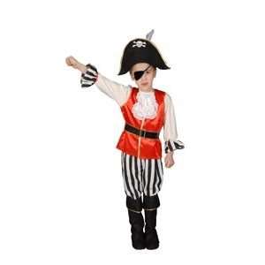  Pretend Deluxe Pirate Boy Toddler Costume Dress Up Set 