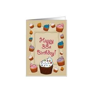  38th Birthday Cupcakes Card Toys & Games