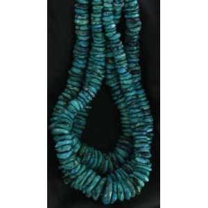  CHINESE TURQUOISE WAVY DISC BEADS~ 