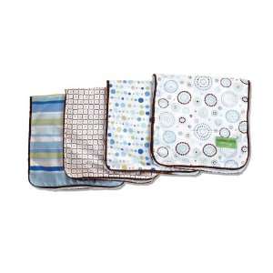  Burp Cloth Set   Classic Blue Collection Baby