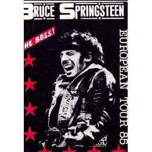  Bruce Springsteen European Tour 85 The Boss Postcard  RARE 