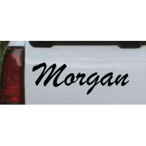  Morgan Car Window Wall Laptop Decal Sticker    Black 3in X 