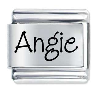  Name Angie Italian Charm Pugster Jewelry