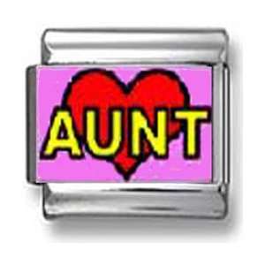  Aunt Heart Italian charm Jewelry