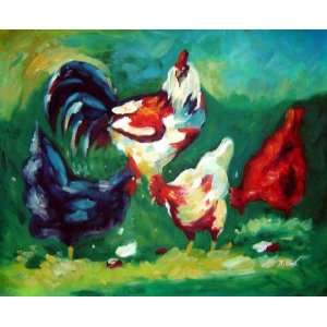  Chicken Coop Oil Painting 20 x 24 inches
