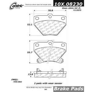  Centric Parts 100.08230 100 Series Brake Pad Automotive