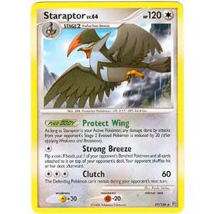   Pearl Stormfront Single Card Staraptor #27 Rare [Toy] Toys & Games