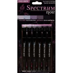    Spectrum Noir Alcohol Markers 6/Pkg Cool Greys 