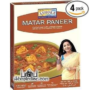 Ashoka Ready to Eat Matar Paneer, Peas & Potato Curry, 10 ounce Boxes 