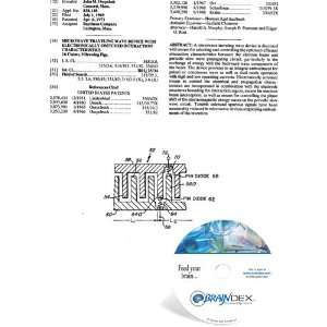 NEW Patent CD for MICROWAVE TRAVELING WAVE DEVICE WITH ELECTRONICALLY 