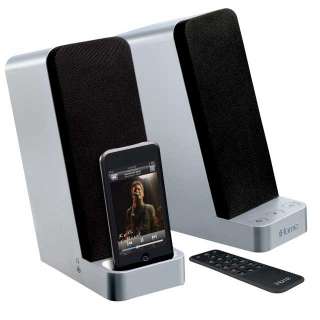 iHome IH70 Computer Stereo Speaker System with Dock for iPod (Silver)
