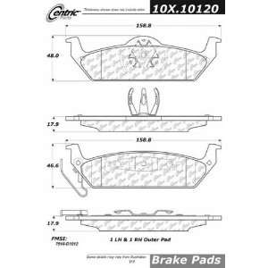  Centric Rear OE Formula Brake Pads 100.10120 Automotive