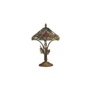  Dale Tiffany TT101216 Museum 2 Light Table Lamp in Antique 
