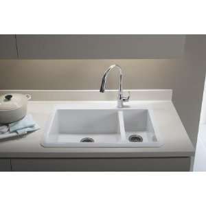   1043 4 47 Almond Slope Slope 33 x 22 x 9/8 Offset Sink 1043 4 Home