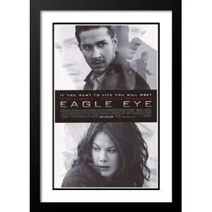 Eagle Eye 32x45 Framed and Double Matted Movie Poster   Style A   2008