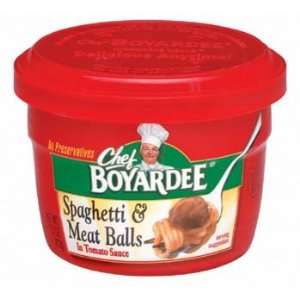Chef Boyardee Microwavable Spaghetti & Meat Balls In Tomato Sauce 7.5 