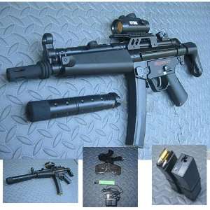  MP  Full Auto AEG Airsoft Gun with Silencer Sports 