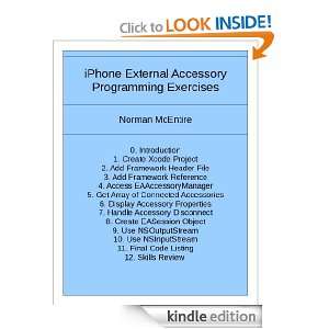 iPhone External Accessory Programming Exercises Norman McEntire 