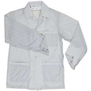 Desco 73628 Polyester Smock Statshield Labcoat with Snaps, 42 Length 