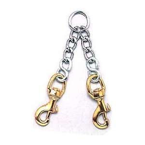  Chain 2 dog couplets / brass snaps (Catalog Category Dog 