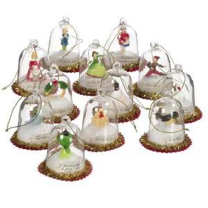 The 12 Days Of Christmas Glass Dome Christmas Ornaments 