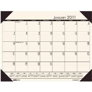  House of Doolittle EcoTone Tan Desk Pad Calendar, 22 x 17 
