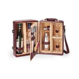  Deluxe Insulated Cocktail Case for 2   Mahogany Patio 