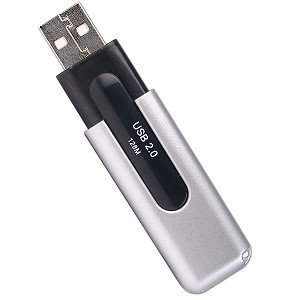 128MB USB 2.0 Flash Drive (Silver) Electronics