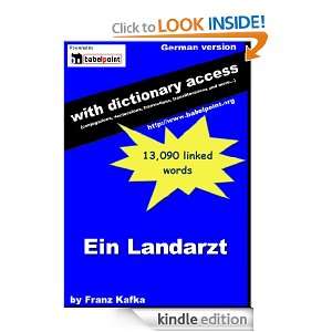 Ein Landarzt with access to the babelpoint.org dictionaries [Annotated 