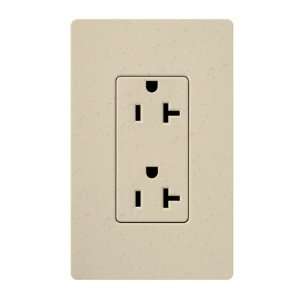  Lutron SCRS 20 TR ST, 20Amp Receptacle Receptacle, Stone 