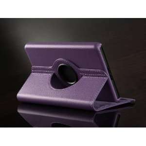 Pandamimi For  Kindle Fire Accessories   PU Purple Leather 360 