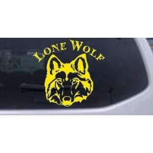  Lone Wolf Head Biker Car Window Wall Laptop Decal Sticker 