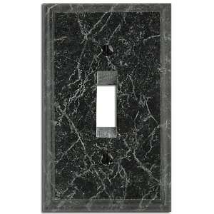  Black Marble   2 Toggle Wallplate