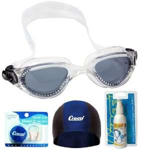   Swim Goggle Antifog Nose clip Cap   Adult Swim Set