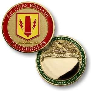  Fort Hood, TX 41st Fires Brigades Engravable Challenge 