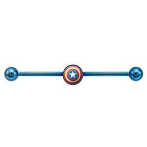 Captain America Industrial Barbell