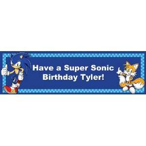  Sonic the Hedgehog Personalized Birthday Banner Standard 