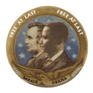  Obama and Lincoln Buttons Arts, Crafts & Sewing
