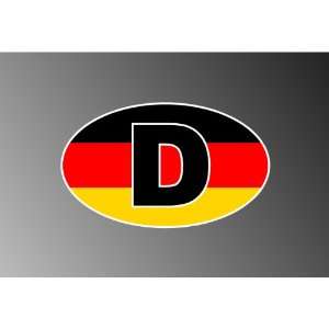 DEUTSCHLAND GERMANY GERMAN EURO STICKER DECAL 3x5