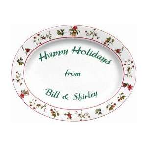  Personalized Happy Holidays Platter   16