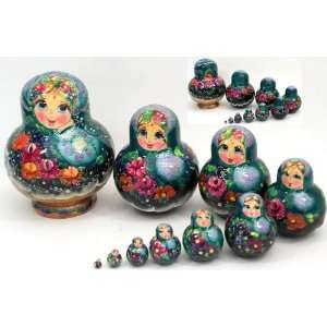  10 pcs. Russian Nesting Doll BEAUTY (2971) Everything 