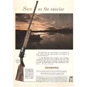   1964 Print Advertisement with Duck Hunting in Ad 