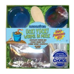 Sassafras Kids Uck Yuck Worms in Muck Pudding Kit, 1.05 lbs Box 