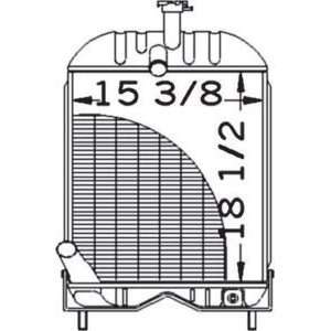   New Radiator 1680547M92 Fits MF 20D(UK), 20E(UK) 30E 