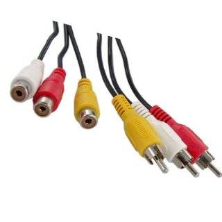 SF Cable, 3 RCA Male to 3 RCA Female Audio Video Extension Cable (15 