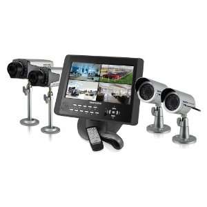  SecurityMan LCDDVR4 320K Complete 4 Camera CCTV System 
